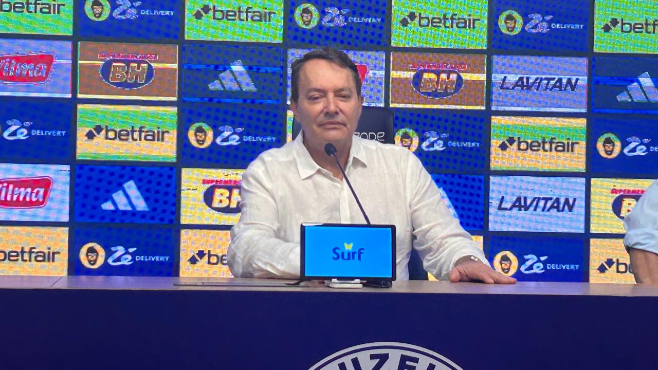 Pedro Lourenço, dono da SAF do Cruzeiro, falou sobre atuação do clube no mercado da bola