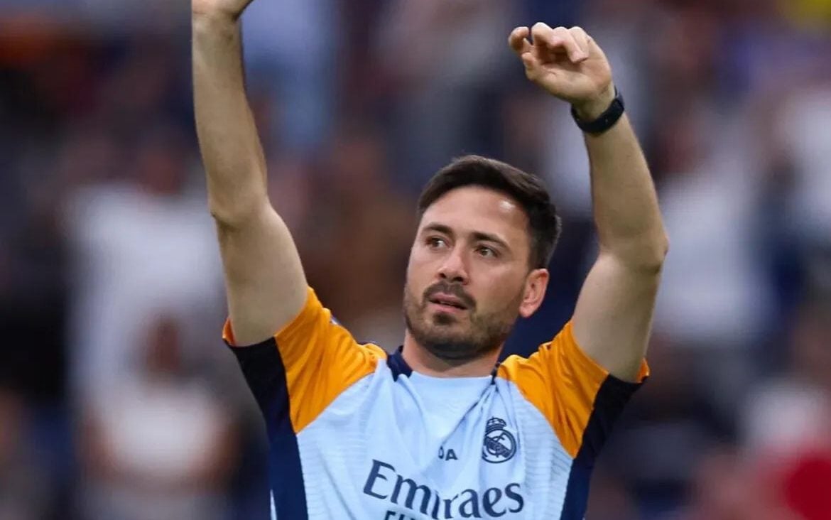 Davide Ancelotti quando era da comissão técnica do Real Madrid (Foto: Reprodução/Instagram)