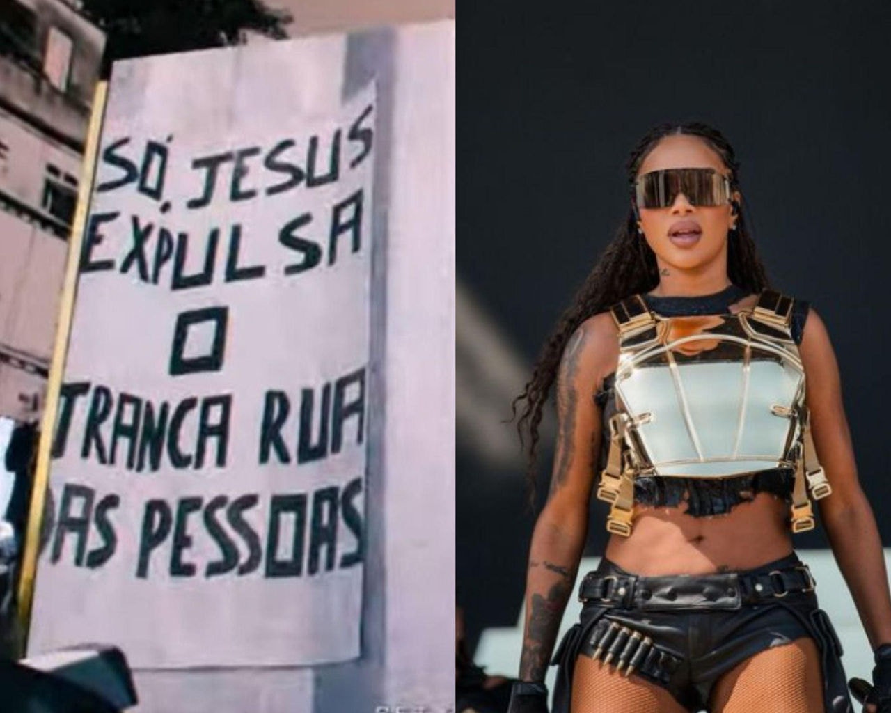 Ludmilla exibe fala polêmica durante show no festival Coachella