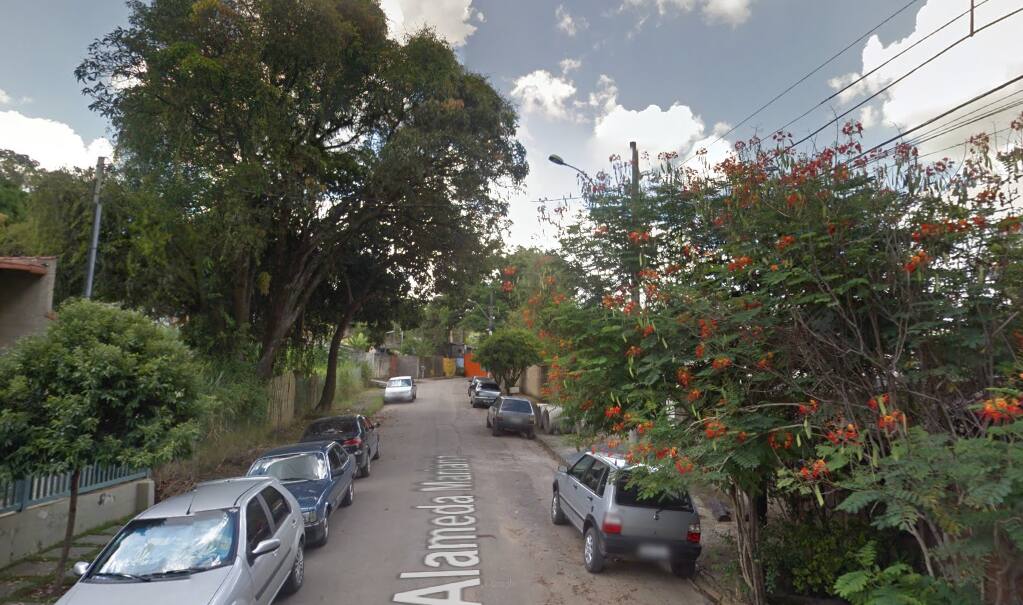 Rua onde ocorreu o crime