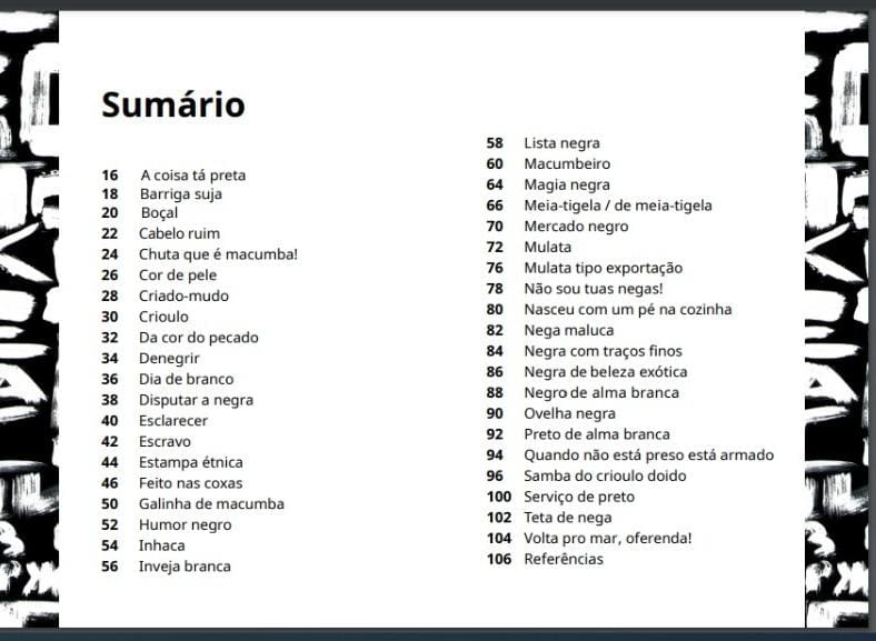 Segundo o TSE, obra traz termos de cunho racista e explica didaticamente o motivo para serem assim entendidos
