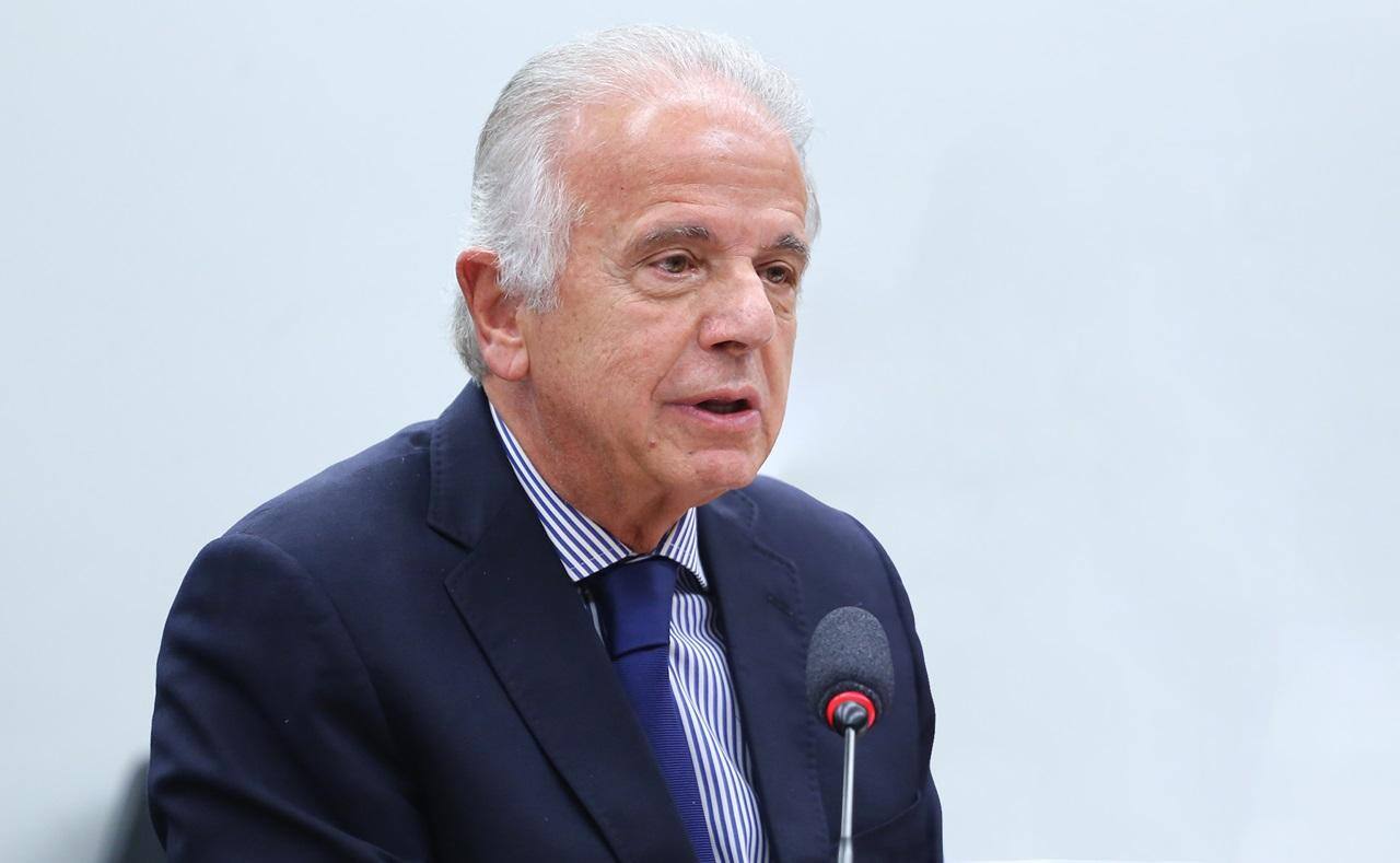O ministro da Defesa, José Múcio Monteiro, na Câmara dos Deputados em 17 de abril de 2024