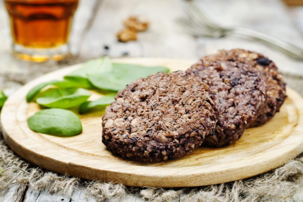 Hambúrguer de feijão-preto