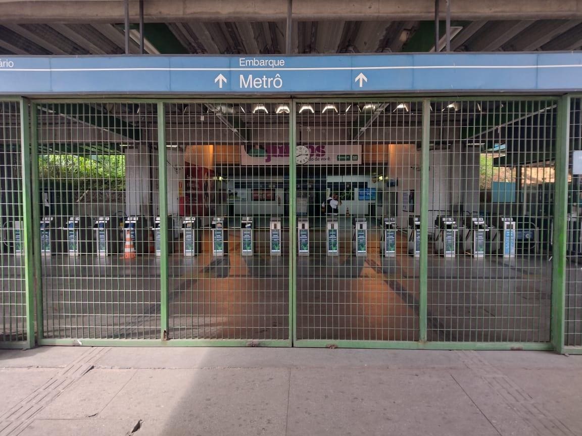 Metrô de BH em greve