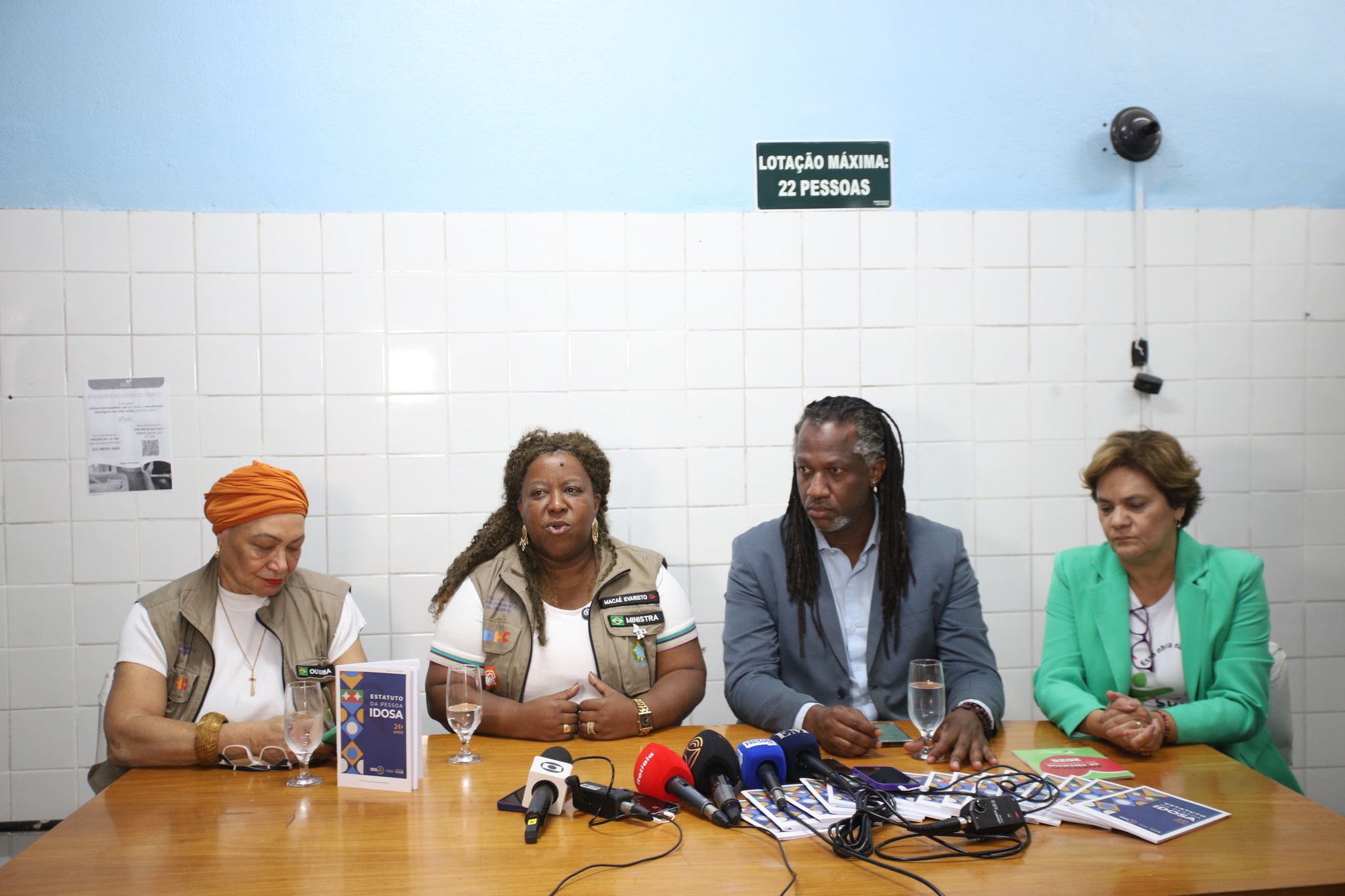 Ministra Macaé Evaristo realizou coletiva de imprensa nesta sexta-feira (8/8)