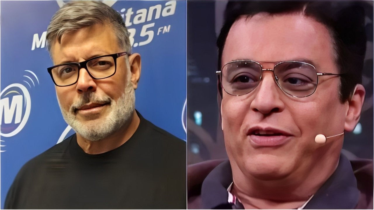 O ator Alexandre Frota e o cantor Nahim