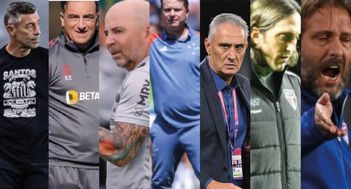 Caixinha, Carvalhal, Sampaoli, Seabra, Tite, Zubeldía e Pedro Martins estão na lista para possível técnico do Atlético