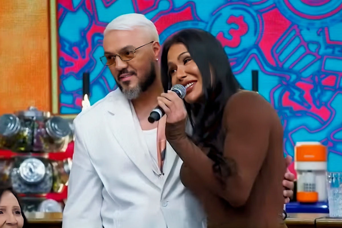 Belo e Gracyanne Barbosa no Domingão