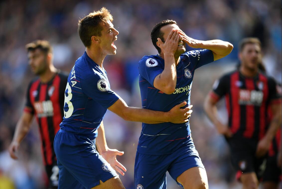 Aos 26 minutos, o espanhol Pedro abriu placar para o Chelsea, que venceu por 2 a 0