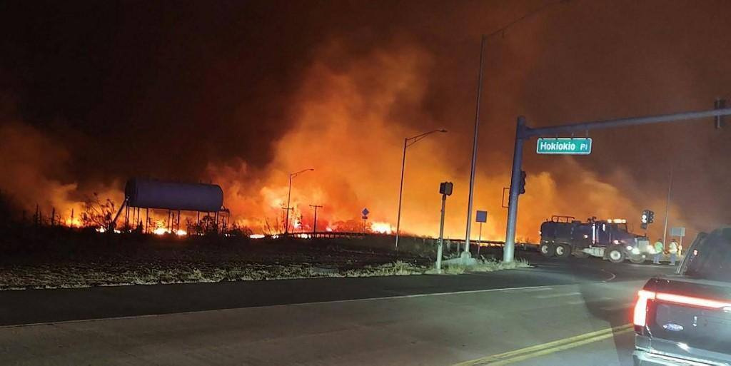 Incêndio no condado de Maui, no Havaí