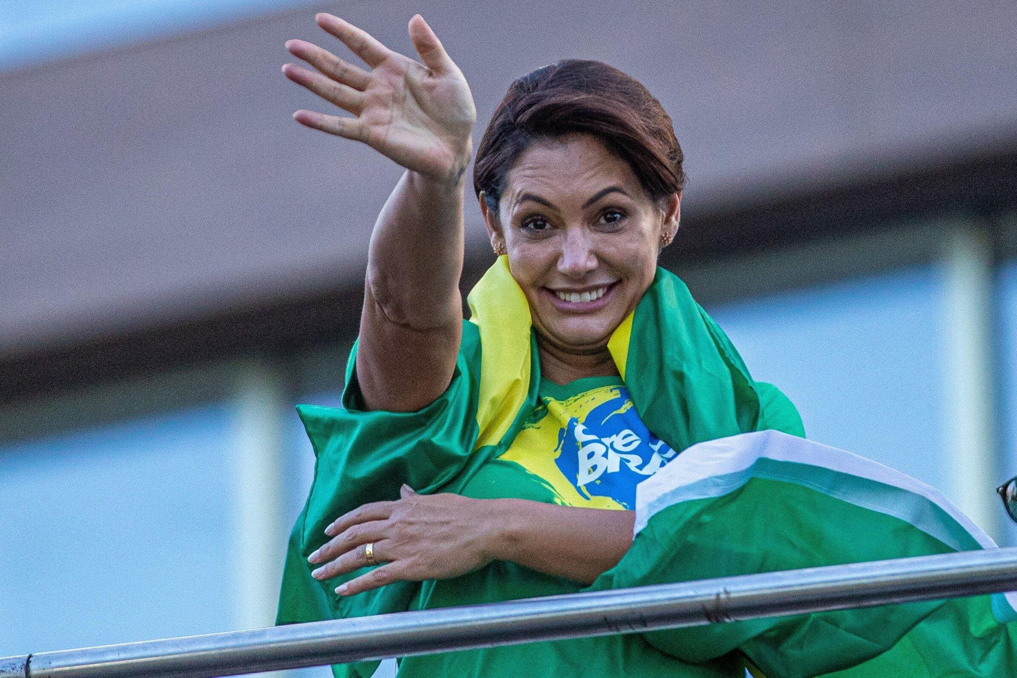 Michelle Bolsonaro discursou na Marcha para Jesus, em Recife