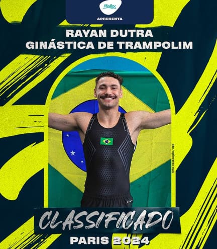Rayan Dutra é de Belo Horizonte e garantiu a vaga nas Olimpíadas
