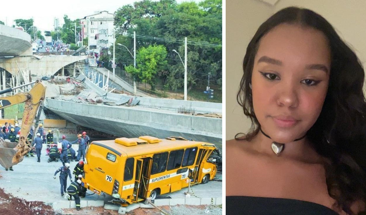 Ana Clara, de 15 anos, estava dentro do ônibus no momento em que sua mãe morreu