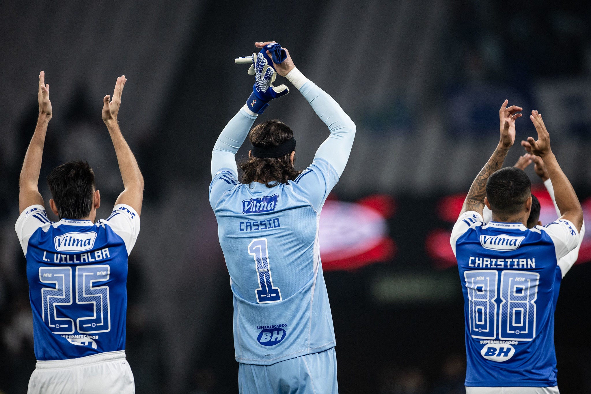 Cássio agradeceu presença da Nação Azul no estádio paulista