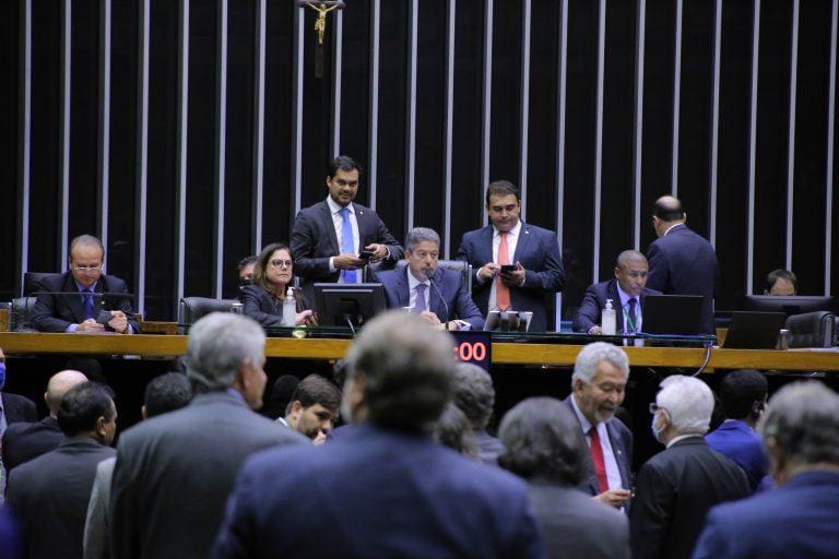 Na imagem, o plenário da Câmara dos Deputados