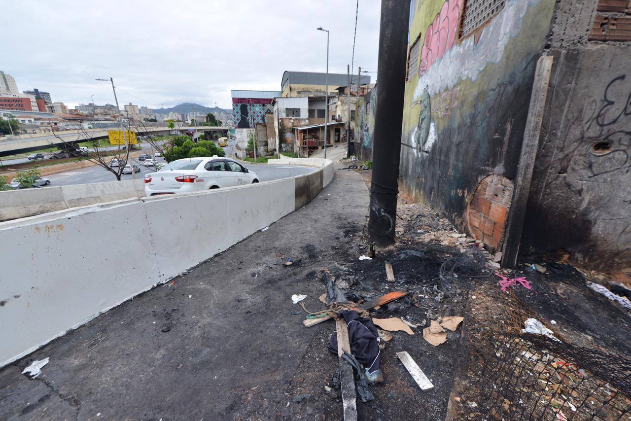 Corpo foi queimado na região da Lagoinha