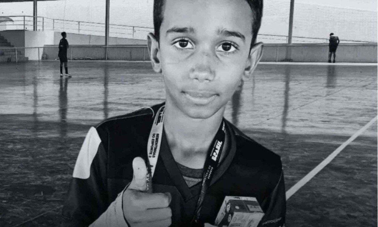 O menino Guilherme Gabriel, de 12 anos