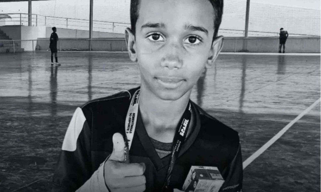 O menino Guilherme Gabriel, de 12 anos