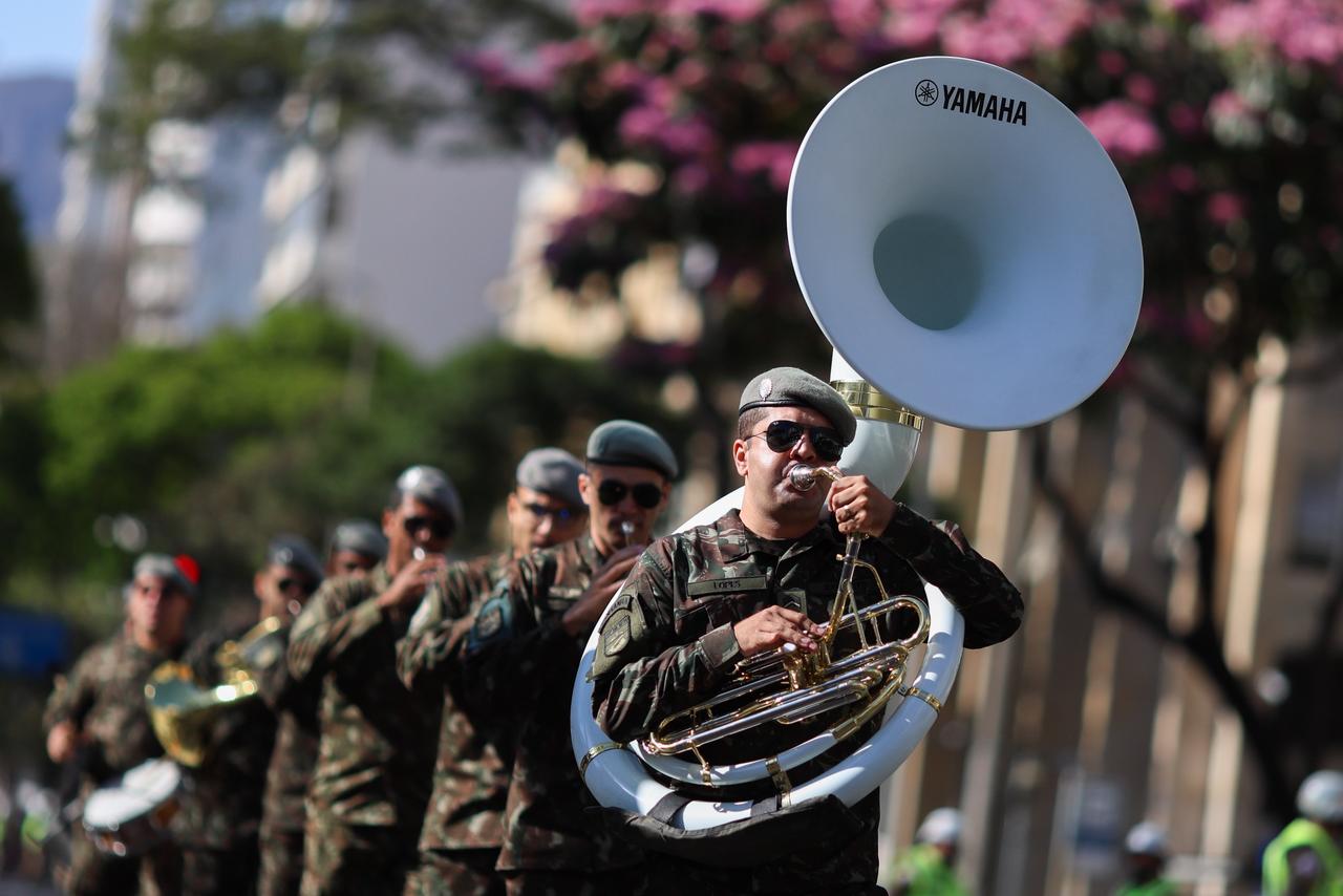 Desfile do Dia da Independência do Brasil teve a participação das diversas forças de segurança que atuam em Minas