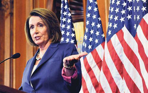 "Nossas prioridades acompanham as de Obama", diz Nancy Pelosi