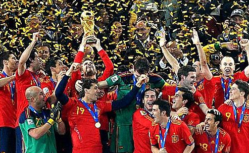 Seleção da Espanha, campeã da Copa do Mundo 2010