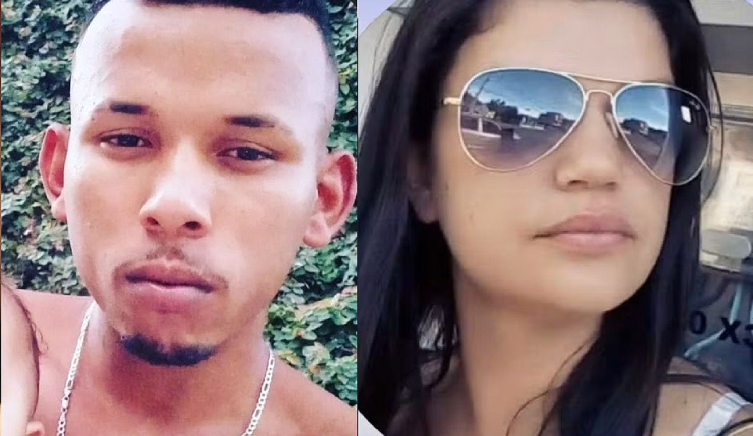 Marcone da Silva Cardoso, 26 , e Adriana Machado Ribeiro, 42, foram encontrados mortos no fundo do penhasco