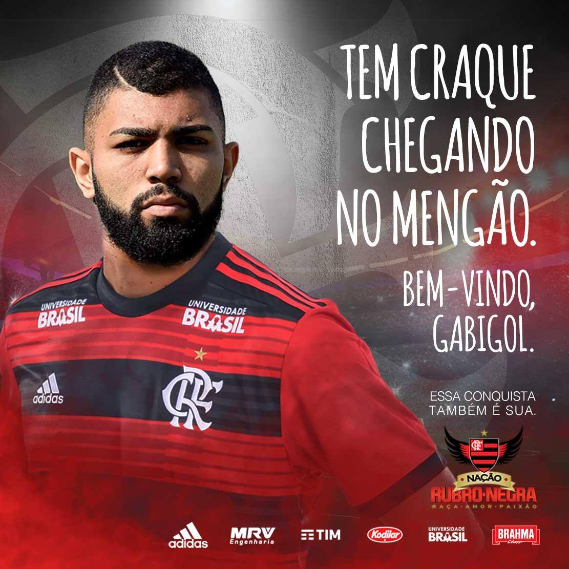 Apesar de já ter acertado, Gabigol foi anunciado oficialmente pelo Flamengo, apenas nesta sexta-feira (11)