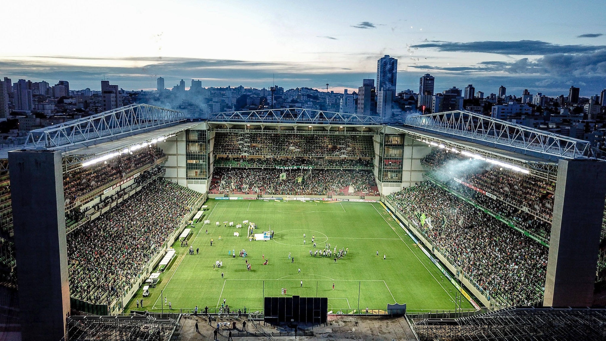 Estádio Independência, a casa do América no bairro Horto, em BH