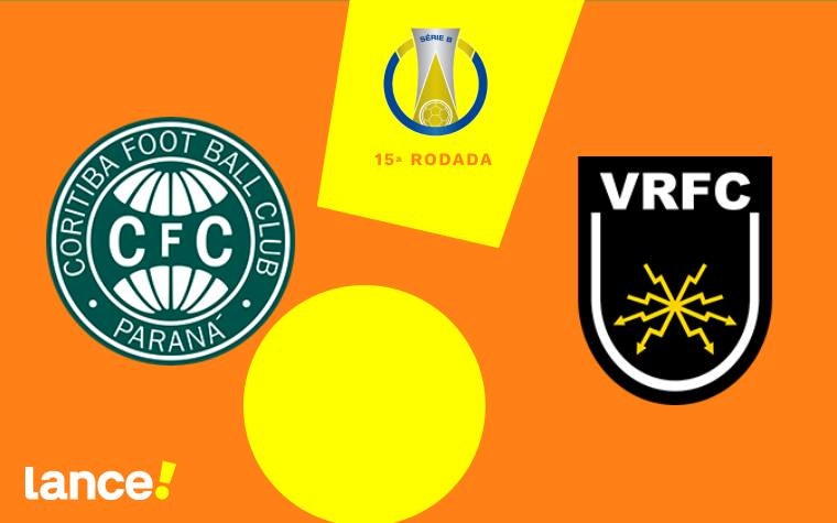 Coritiba e Volta Redonda jogam pela Série B, no Couto Pereira. Foto: Arte/Lance!