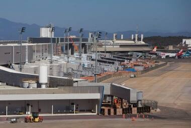 CIDADE  CONFINS , MG

Obras do Terminal 2 , para voos nacionais e internacionais , no Aeroporto Internacional de Confins , na regiao metropolitana de Belo Horizonte , em Minas Gerais