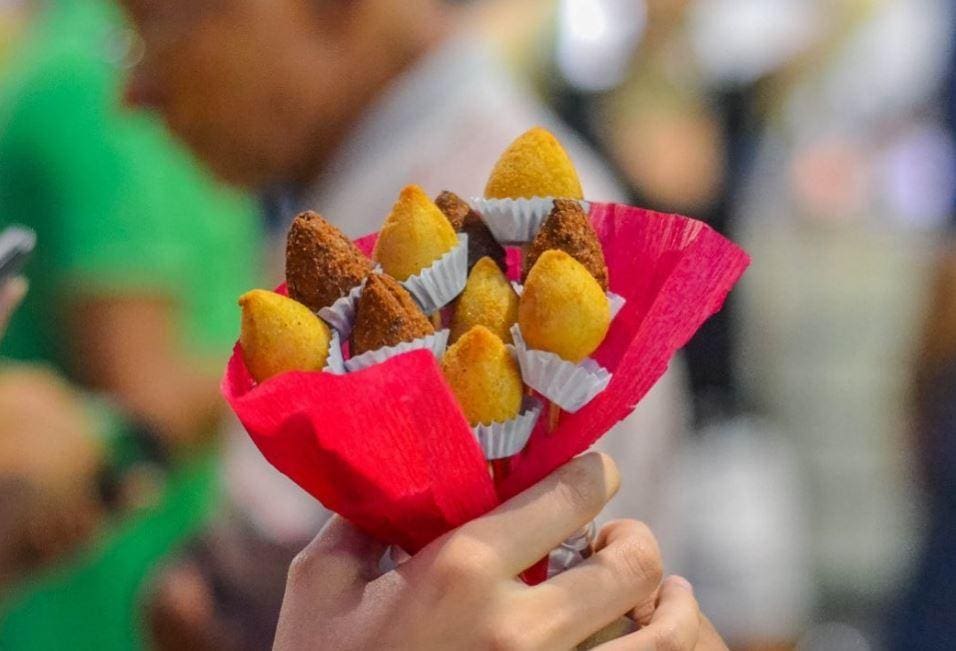 buquê de coxinhas