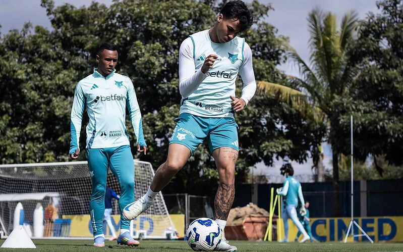 Atacante Kaio Jorge divide a artilharia do Cruzeiro na temporada com Gabigol, com 10 gols cada (Foto: Gustavo Aleixo/Cruzeiro)