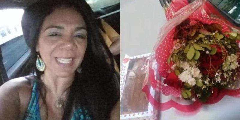 Encomenda foi enviada por pessoa anônima e chegou junto com um buquê de flores