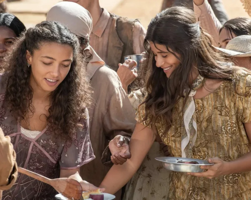 Alice Carvalho e Isadora Cruz em Guerreiros do Sol