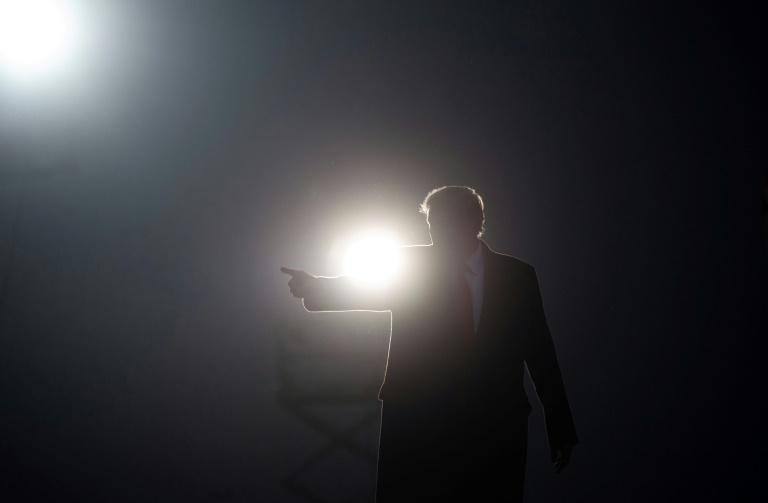 O presidente Donald Trump durante discurso em Martinsburg, Pensilvânia, 26 de outubro de 2020
