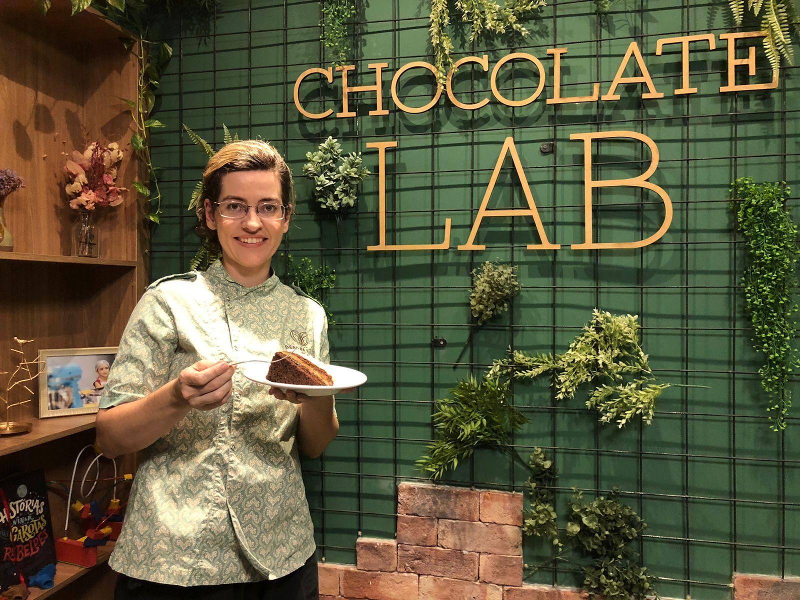 Débora Vieira, vegetariana, chef confeiteira da Chocolate Lab