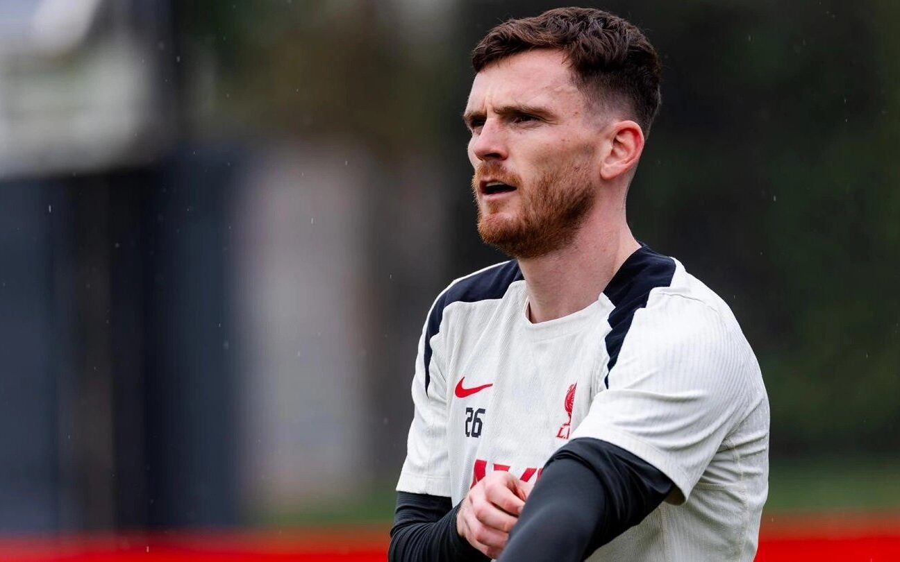 Andy Robertson, lateral do Liverpool, está na mira do Atlético de Madrid. Foto: Divulgação / Liverpool