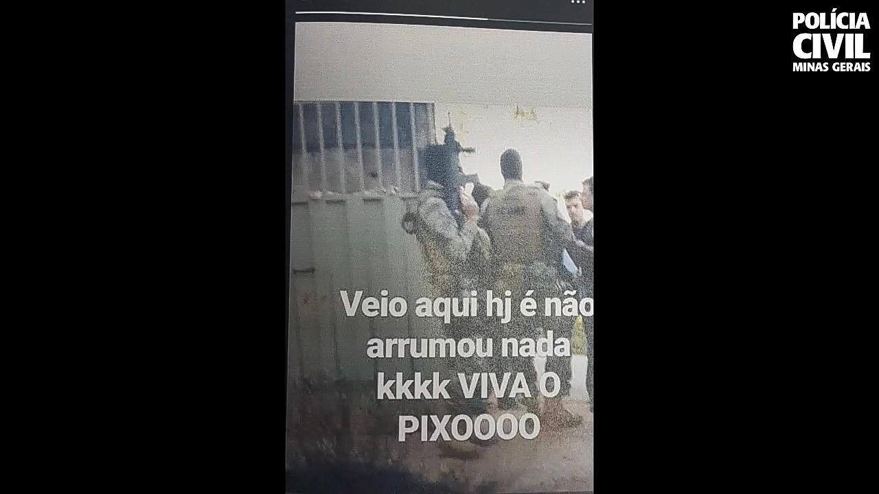 Um dos suspeitos zombou da polícia em uma publicação em sua rede social