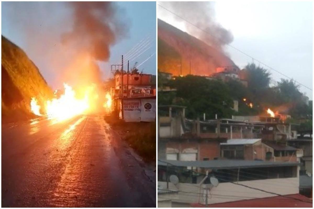 Caminhão-tanque explode em Rio Pomba