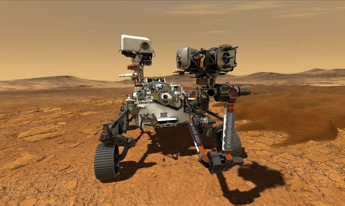 O robô Perseverance Rover, da Nasa