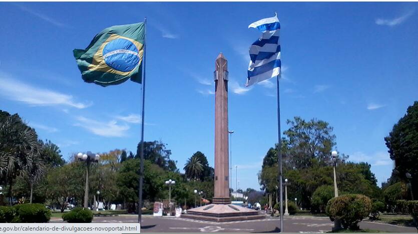 Fronteira da Paz é a divisa entre o Brasil e o Uruguai