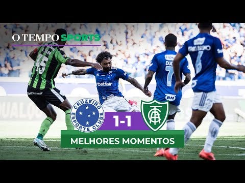 Cruzeiro e América empataram em 1 a 1 no jogo de ida das semifinais do Campeonato Mineiro.