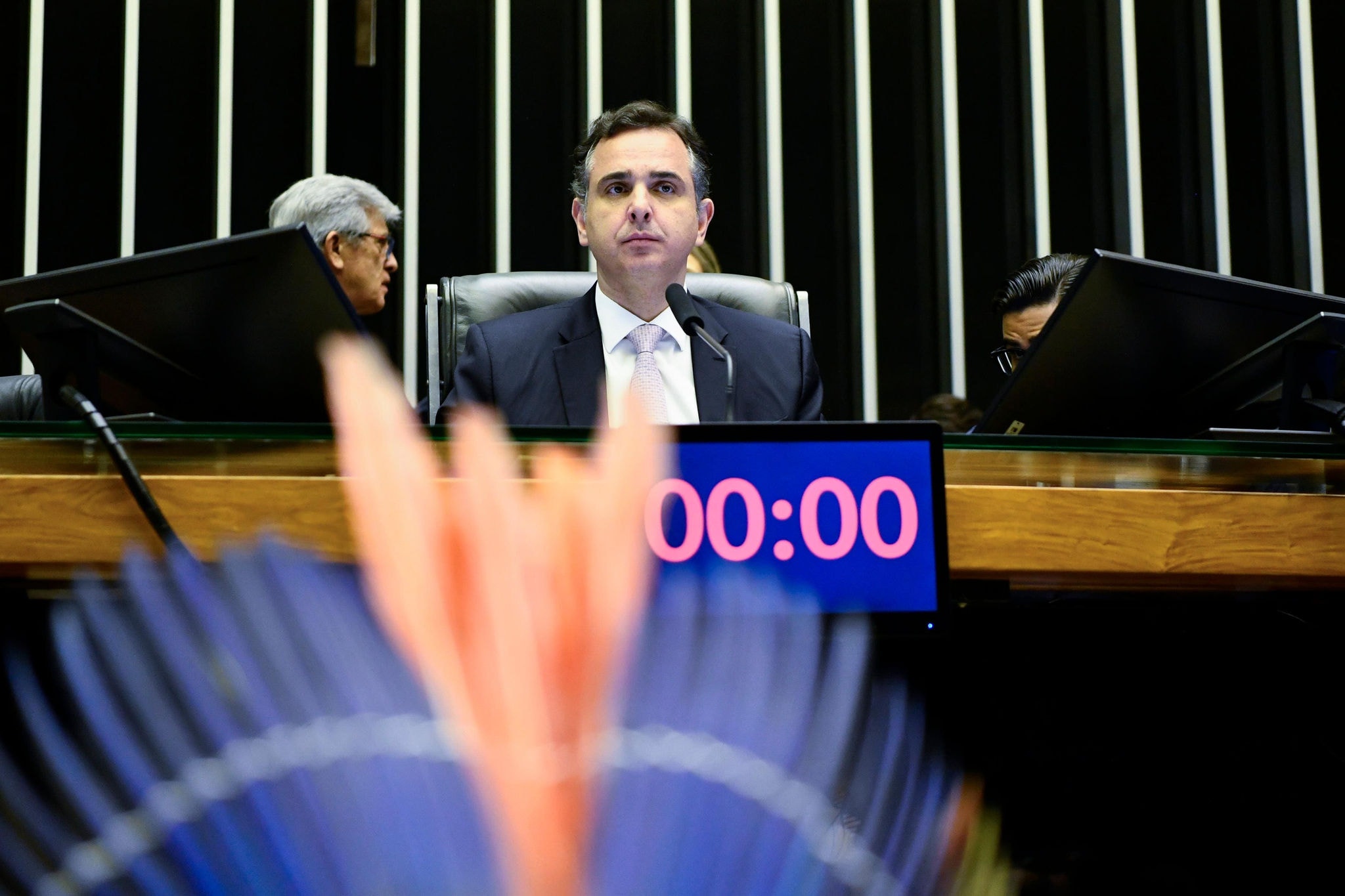 Plenário do Congresso Nacional durante a votação dos vetos ao marco temporal