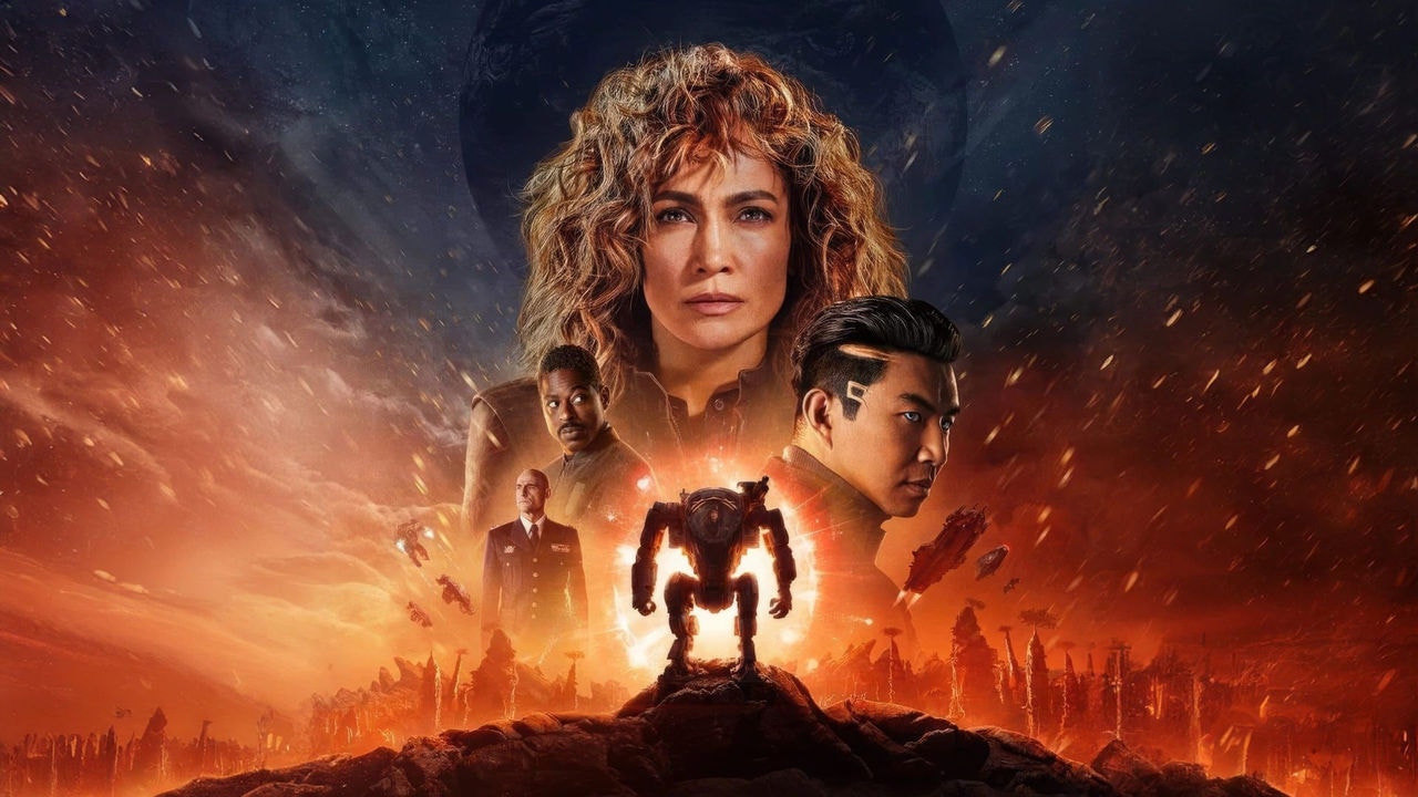 Imagem promocional de 'Atlas', filme estrelado por Jennifer Lopez na Netflix
