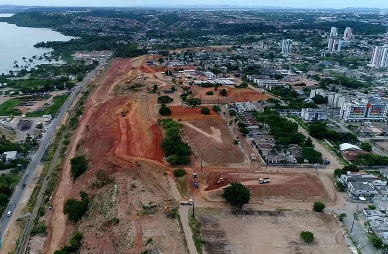 Área atingida em Maceió