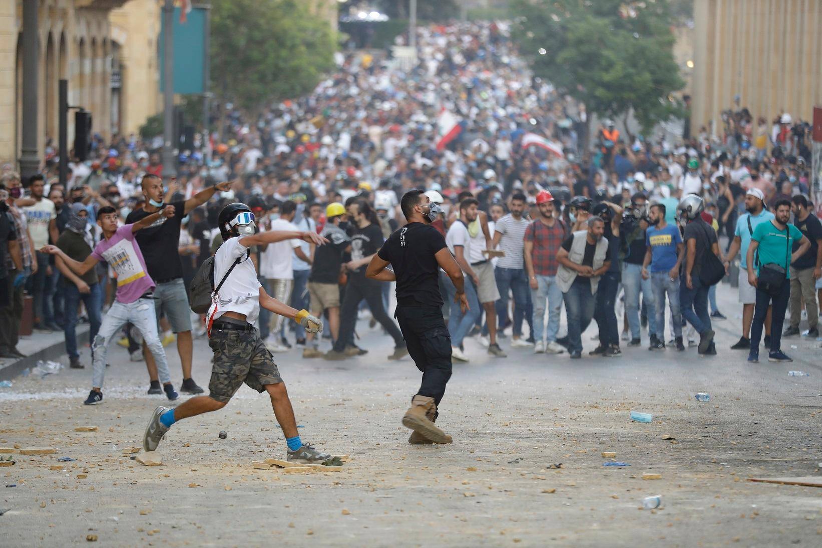 LEBANON-PROTEST-BLAST