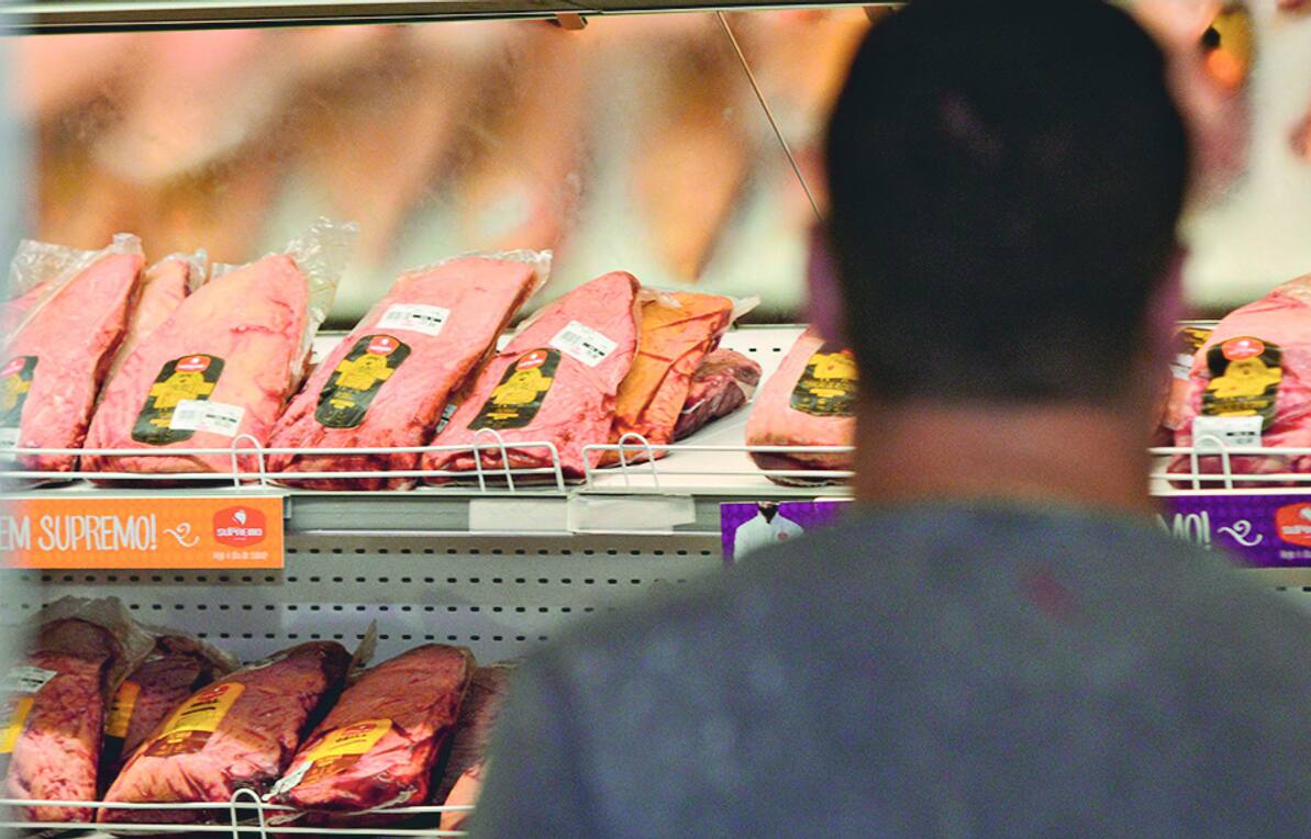 O preço da carne caiu no fim de dezembro