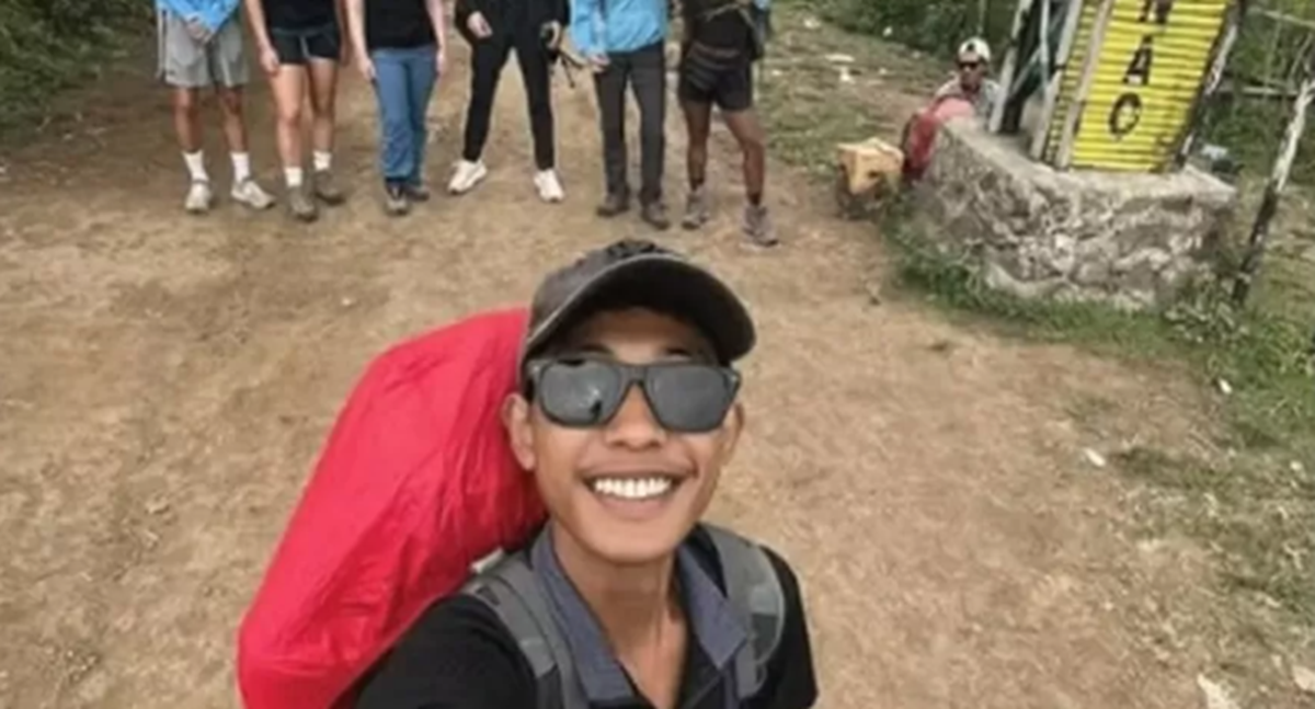 O guia Ali Musthofa, que acompanhava Juliana Marins no percurso até o topo do vulcão Rinjani, na Indonésia