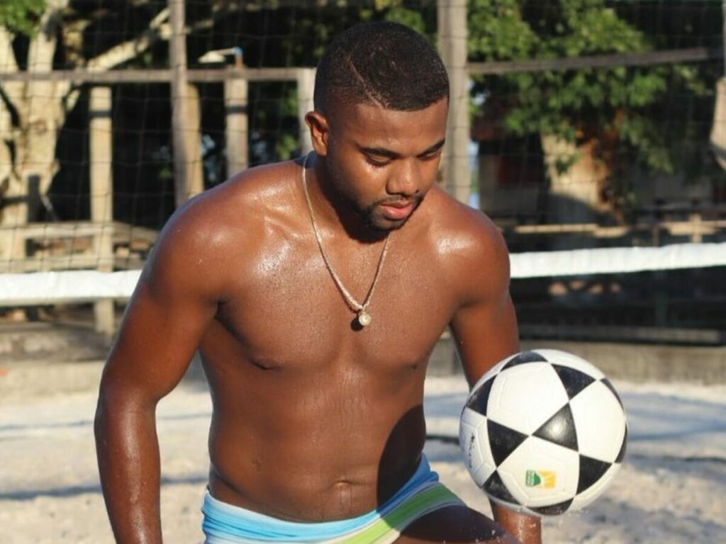 Davi Brito em sua publicidade para a casa de apostas Esportes da Sorte