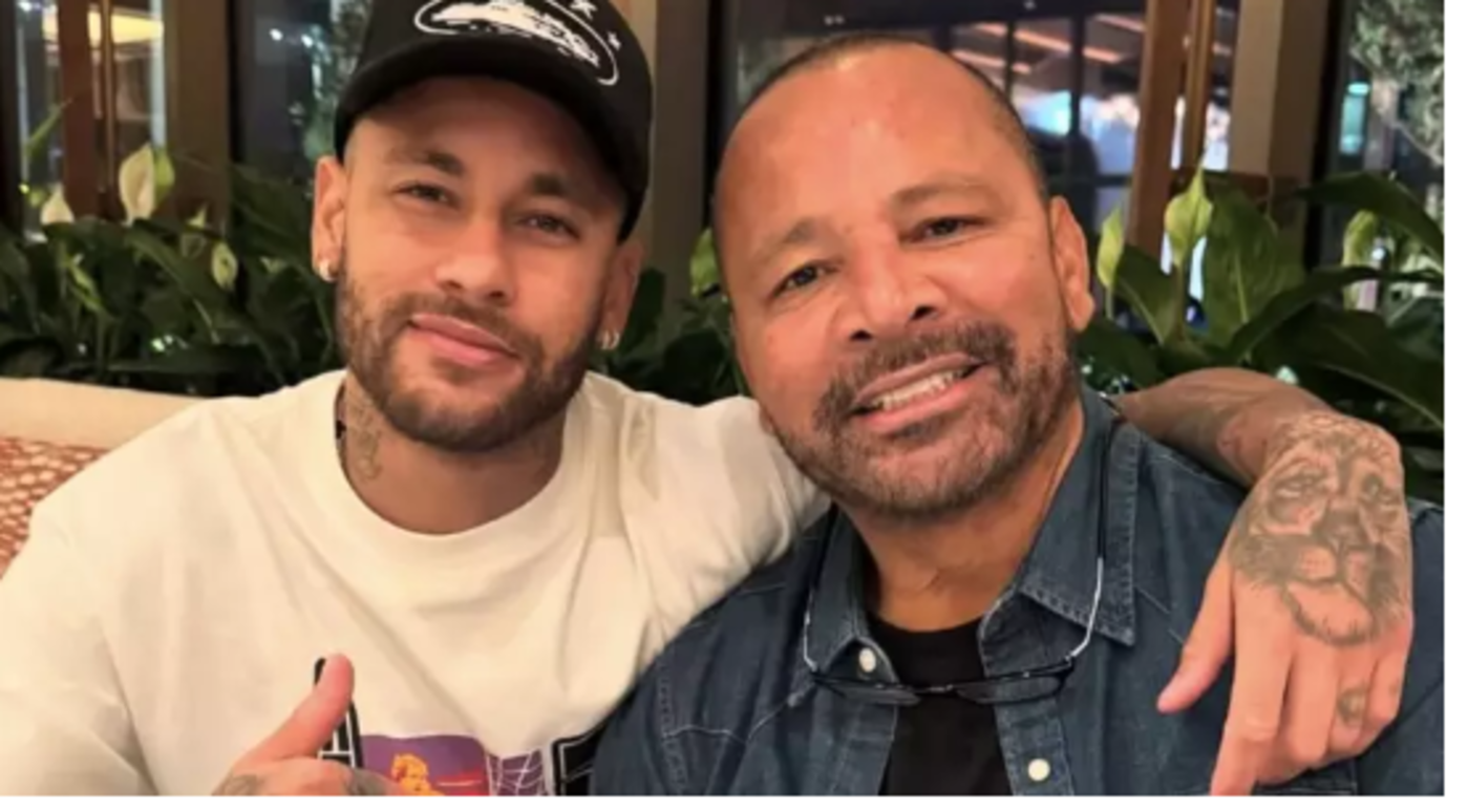 Neymar e o pai 